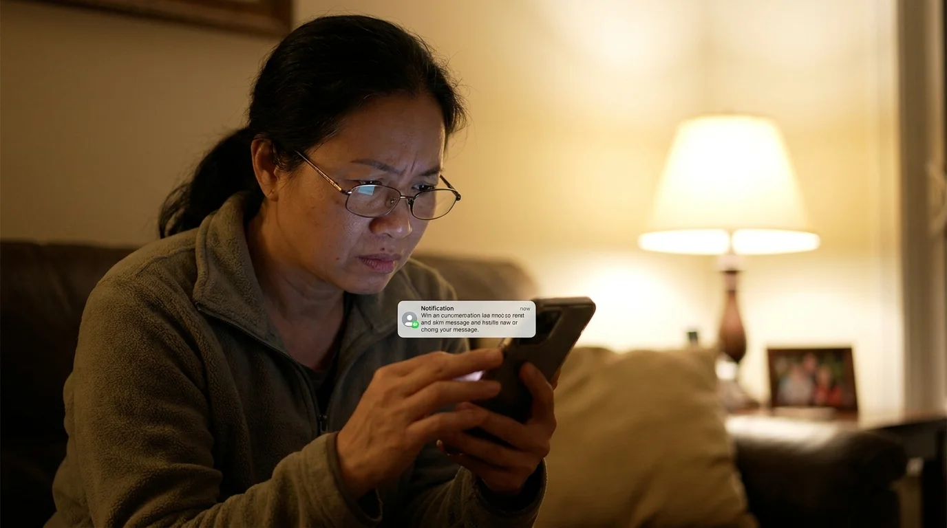 Cảnh báo lừa đảo vay tiền online — người Việt Nam lo lắng nhìn tin nhắn đe dọa đòi nợ trên điện thoại
